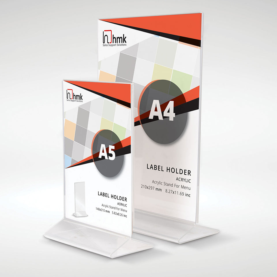 Acrylic Menu Stand – HMK Sales Support Solutions